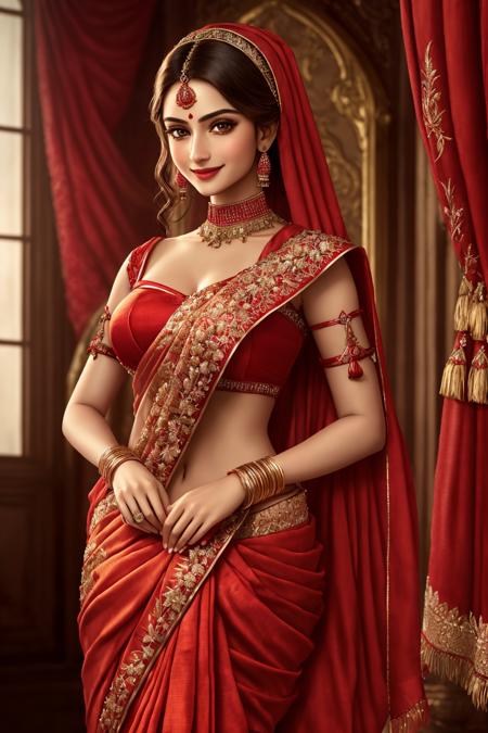 02775-3491025356-Masterpiece, absurdres, fine detail, HDR, highly detailed face and eyes, photorealistic, solo,1girl,smiling_red fabric,wifs,(Hau.png